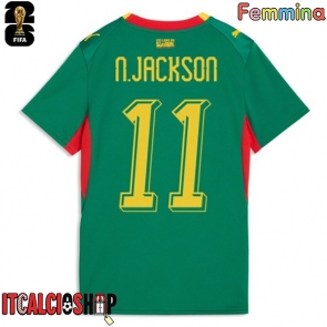 Senegal Nicolas Jackson #11 Seconda Maglia Femmina Mondiali 2026 Manica Corta